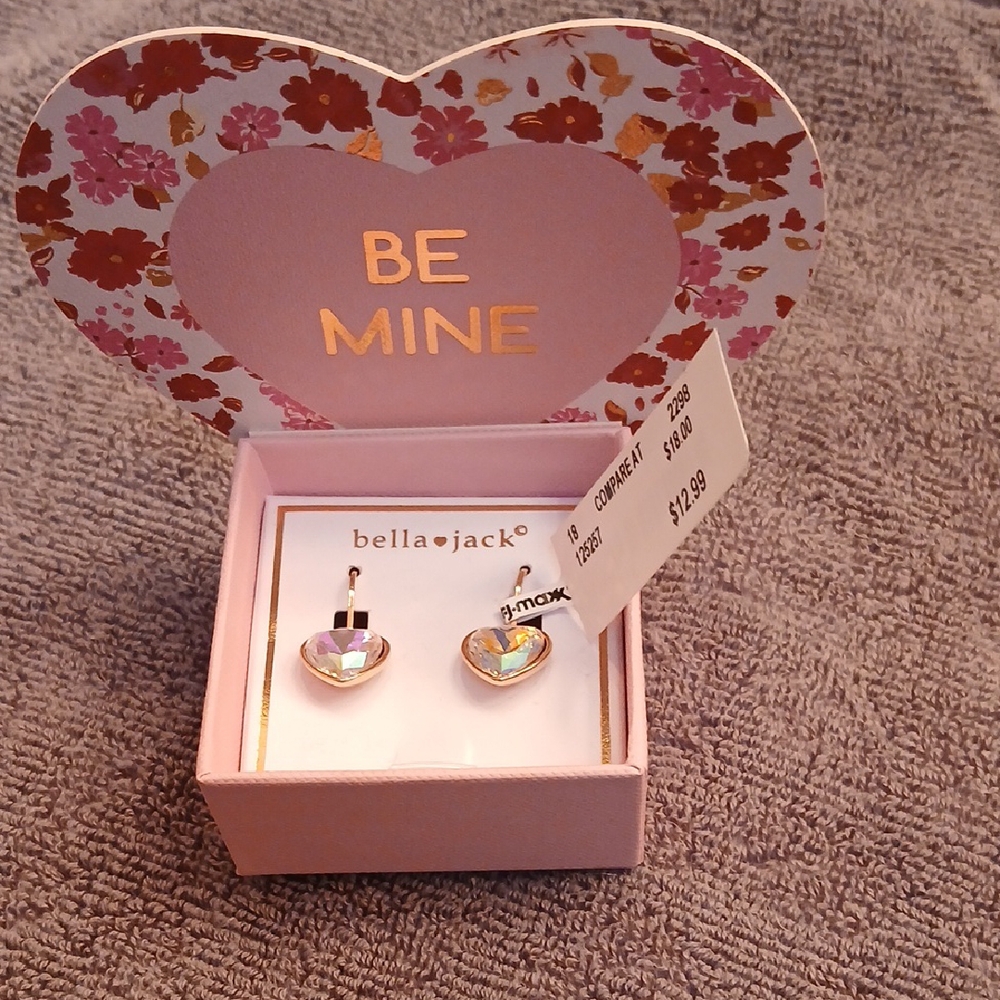 Gold Heart Earrings